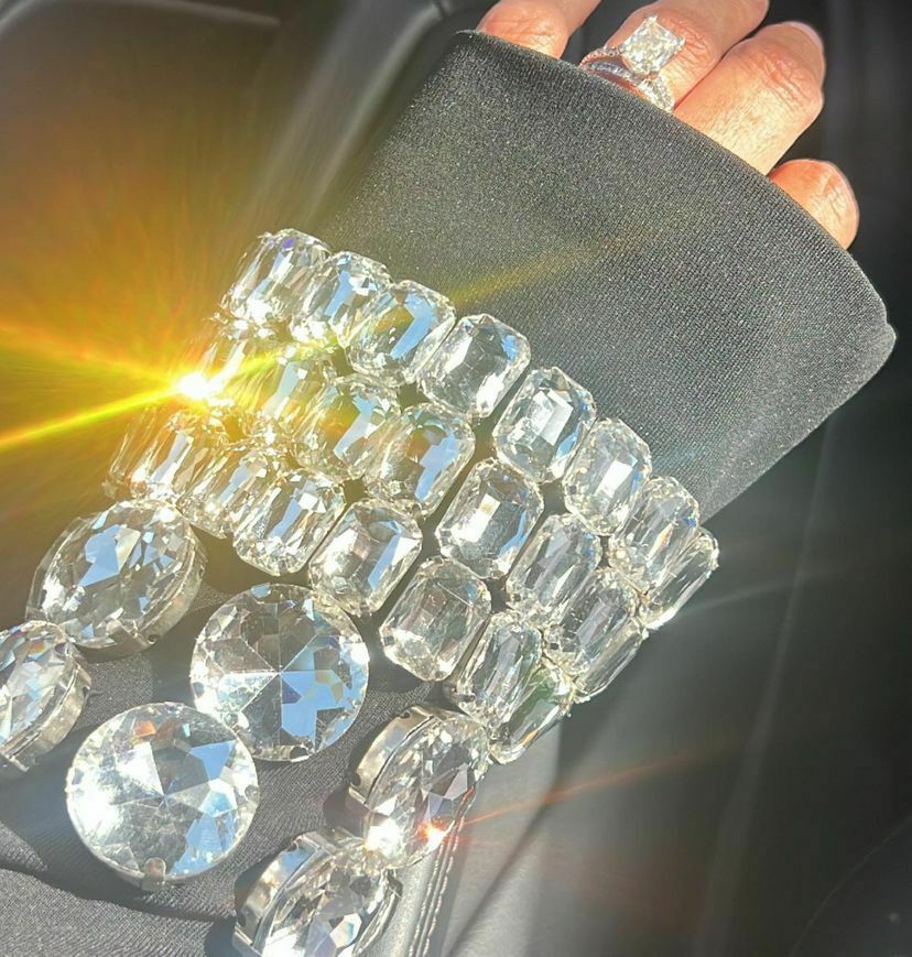 Y2K Aesthetic Black Diamond High Collar Long Sleeve Tight Dress Y2K Aesthetic Black Diamond High Collar Long Sleeve Tight Dress