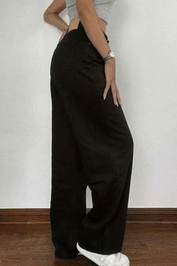 Y2K Aesthetic Black High Rise Boyfriend Jeans - Coquette Style Grunge Fashion for Women