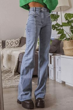 Y2K Aesthetic Black Star Patchwork Jeans - Coquette Style Grunge Fashion Women's Clothing