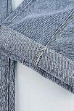 Y2K Aesthetic Black Star Patchwork Jeans - Coquette Style Grunge Fashion Women's Clothing