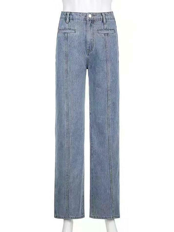 Y2K Aesthetic Black Star Patchwork Jeans - Coquette Style Grunge Fashion Women's Clothing