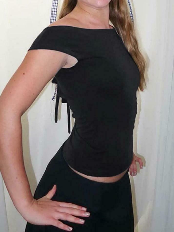 Y2K Aesthetic Black Tank Top: Coquette Grunge Fashion & Cute Tops Y2K Aesthetic Black Tank Top: Coquette Grunge Fashion & Cute Tops