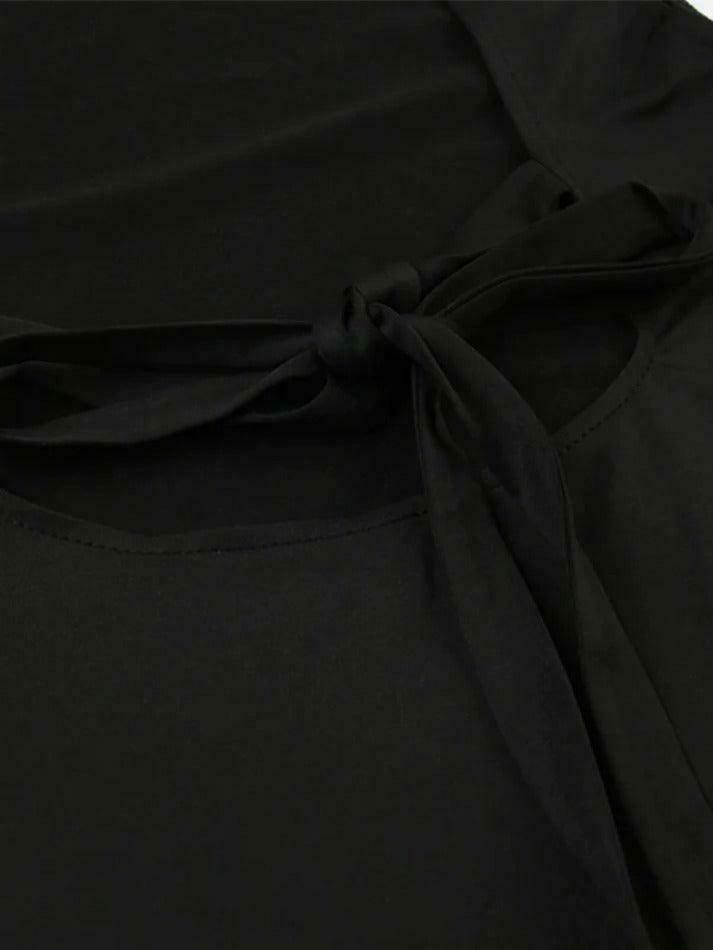 Y2K Aesthetic Black Tank Top: Coquette Grunge Fashion & Cute Tops Y2K Aesthetic Black Tank Top: Coquette Grunge Fashion & Cute Tops