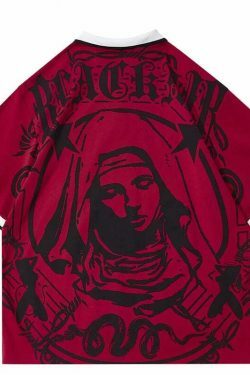 Y2K Aesthetic Blackair Sports Jersey for Niche Women Fashion