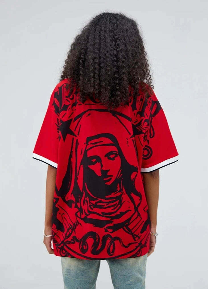 Y2K Aesthetic Blackair Sports Jersey for Niche Women Fashion