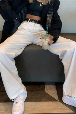 Y2K Aesthetic Blaine Skate Jeans - Coquette & Grunge Style Cargo Skirt for Women