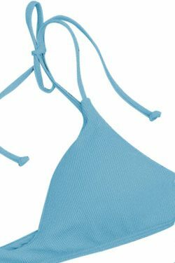 Y2K Aesthetic Blue Halter String Bikini Set - Coquette Style for Women Fashion