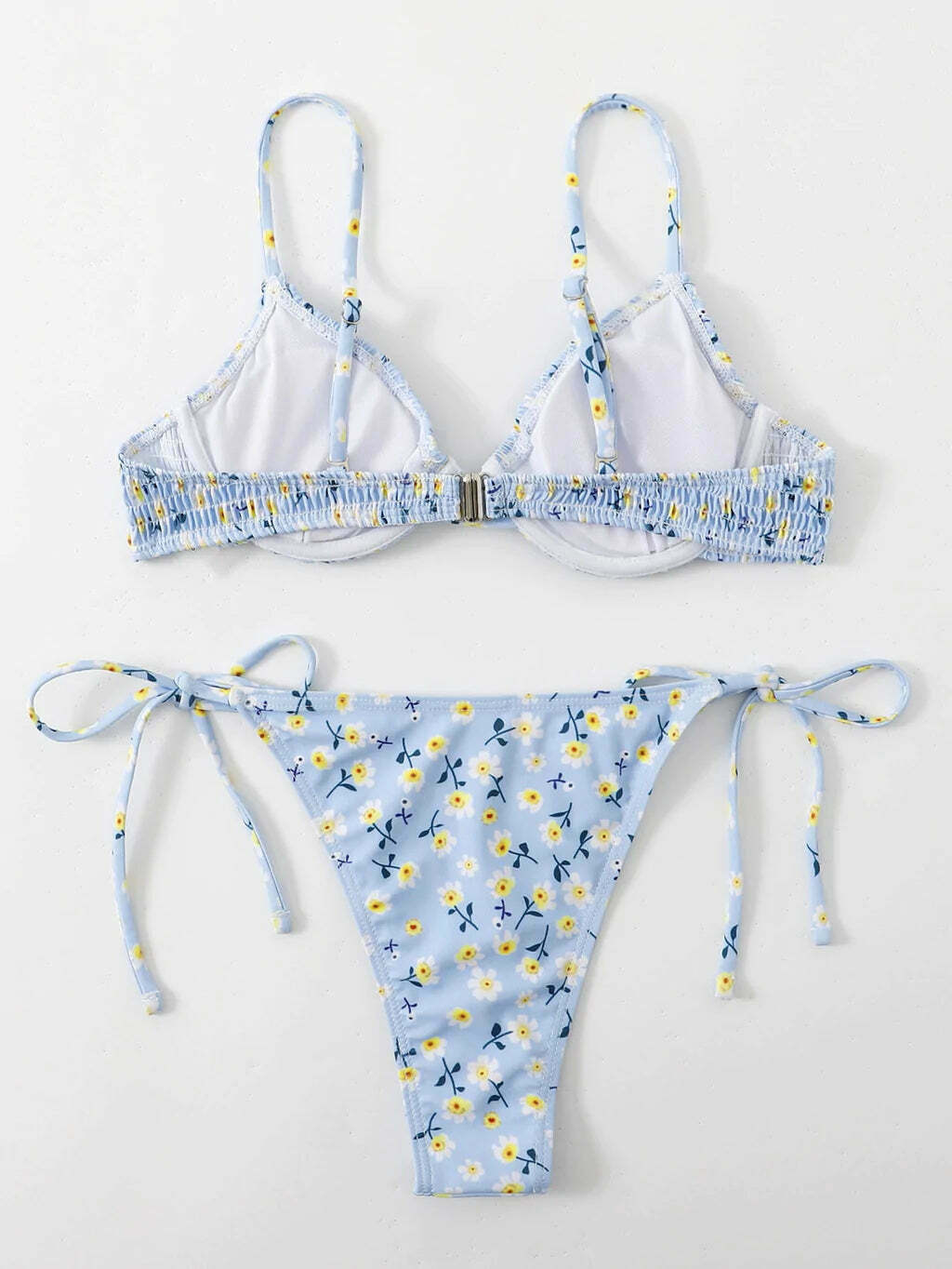 Y2K Aesthetic Blue Print Swimsuit Bikini - Women's Fashion Statement Y2K Aesthetic Blue Print Swimsuit Bikini - Women's Fashion Statement