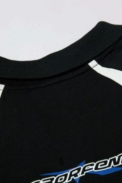 Y2K Aesthetic BOREFEND Sports Jersey with Collar - Vintage-inspired Grunge Style Women's Top