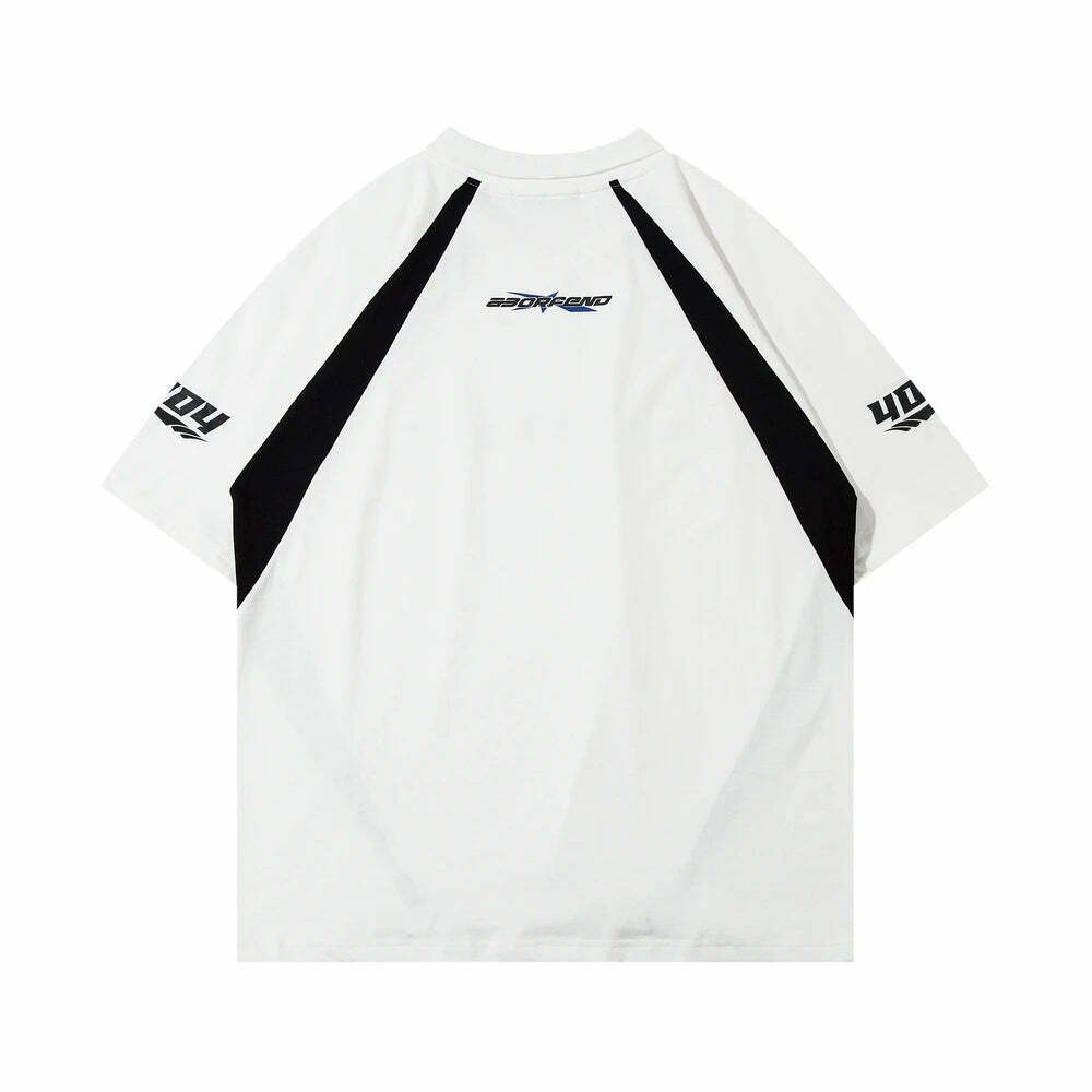 Y2K Aesthetic BOREFEND Sports Jersey with Collar - Vintage-inspired Grunge Style Women's Top Y2K Aesthetic BOREFEND Sports Jersey with Collar - Vintage-inspired Grunge Style Women's Top