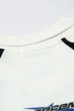 Y2K Aesthetic BOREFEND Sports Jersey with Collar - Vintage-inspired Grunge Style Women's Top