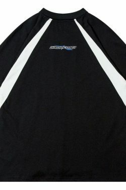 Y2K Aesthetic BOREFEND Sports Jersey with Collar - Vintage-inspired Grunge Style Women's Top