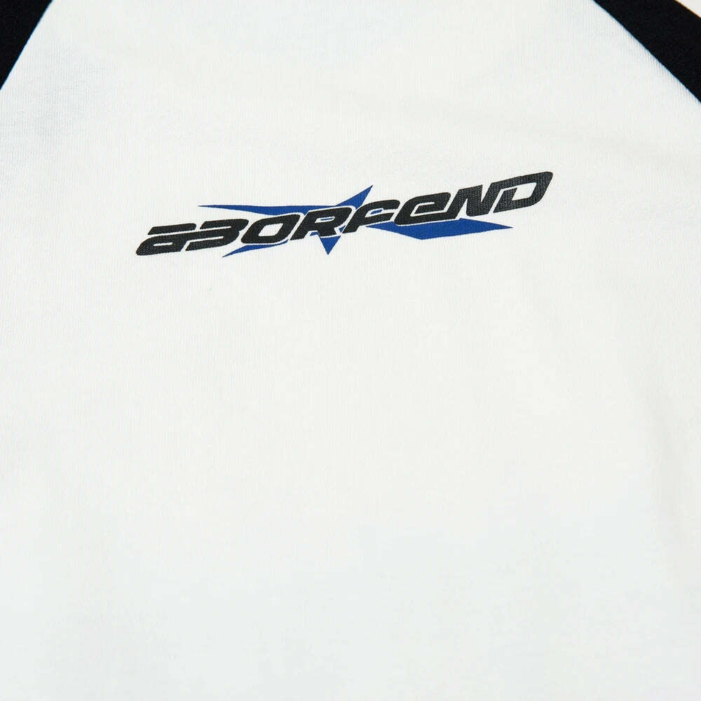 Y2K Aesthetic BOREFEND Sports Jersey with Collar - Vintage-inspired Grunge Style Women's Top Y2K Aesthetic BOREFEND Sports Jersey with Collar - Vintage-inspired Grunge Style Women's Top