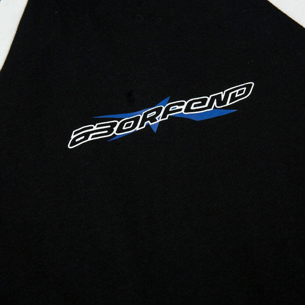 Y2K Aesthetic BOREFEND Sports Jersey with Collar - Vintage-inspired Grunge Style Women's Top Y2K Aesthetic BOREFEND Sports Jersey with Collar - Vintage-inspired Grunge Style Women's Top