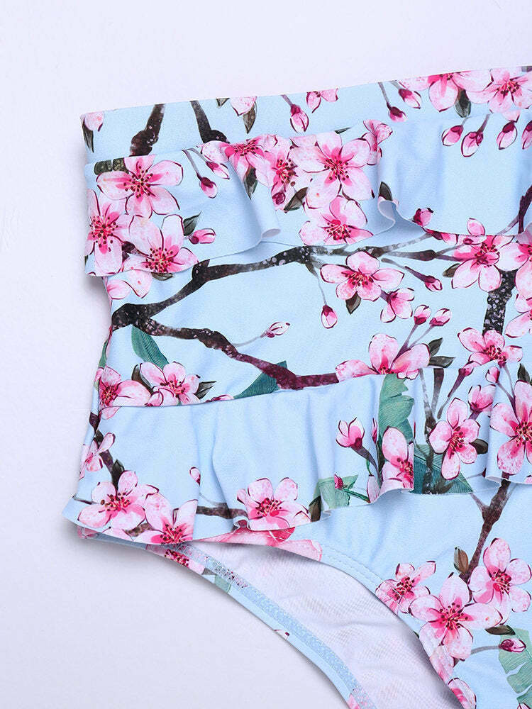 Y2K Aesthetic Bowknot Bikini Set - Coquette Style High Waist Swimwear