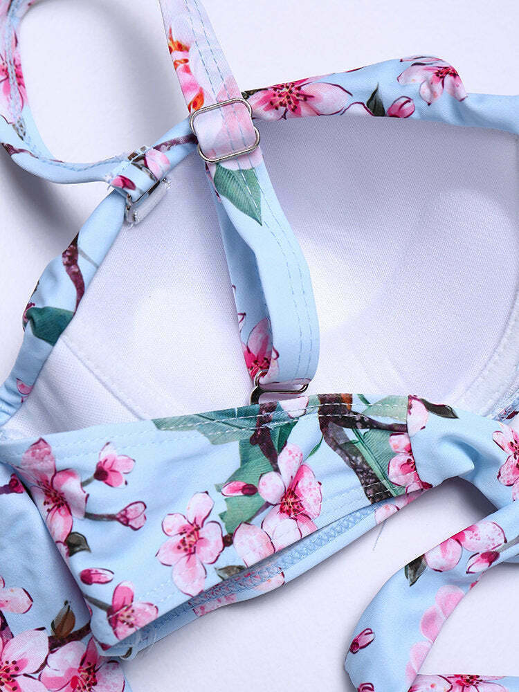 Y2K Aesthetic Bowknot Bikini Set - Coquette Style High Waist Swimwear