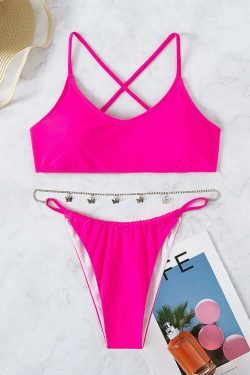 Y2K Aesthetic Butterfly Bikini Set - Sexy Women's Fashion for Niche Style Enthusiasts