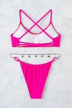 Y2K Aesthetic Butterfly Bikini Set - Sexy Women's Fashion for Niche Style Enthusiasts