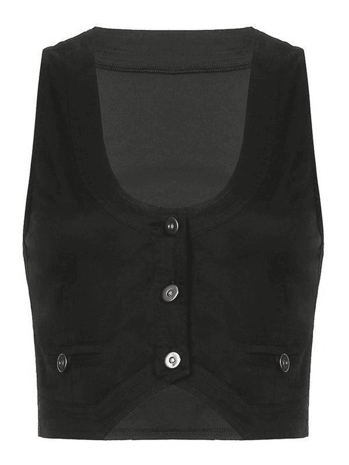 Y2K Aesthetic Button Front Corset Top - Coquette Grunge Fashion with Pastel Goth Touch Y2K Aesthetic Button Front Corset Top - Coquette Grunge Fashion with Pastel Goth Touch