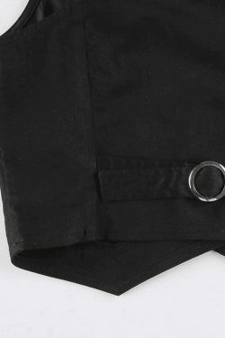 Y2K Aesthetic Button Front Corset Top - Coquette Grunge Fashion with Pastel Goth Touch