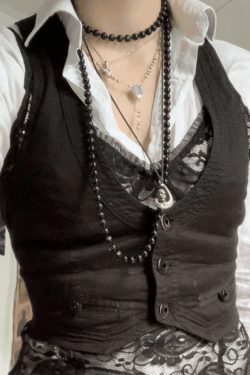 Y2K Aesthetic Button Front Corset Top - Coquette Grunge Fashion with Pastel Goth Touch