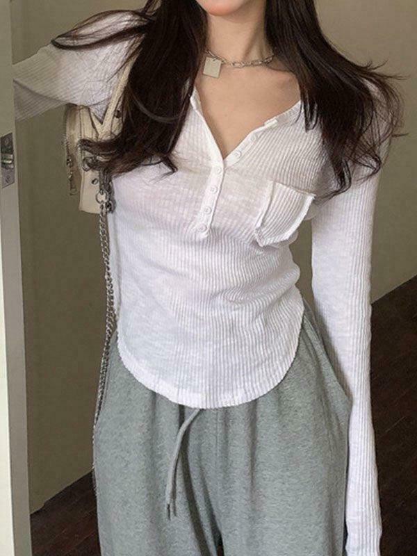 Y2K Aesthetic Button Front Crop Knit Top for Women - Coquette & Grunge Style Fashion Y2K Aesthetic Button Front Crop Knit Top for Women - Coquette & Grunge Style Fashion