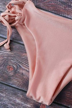 Y2K Aesthetic Cami Lace Up Bikini for Coquette and Grunge Style Fashionistas