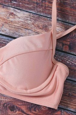 Y2K Aesthetic Cami Lace Up Bikini for Coquette and Grunge Style Fashionistas