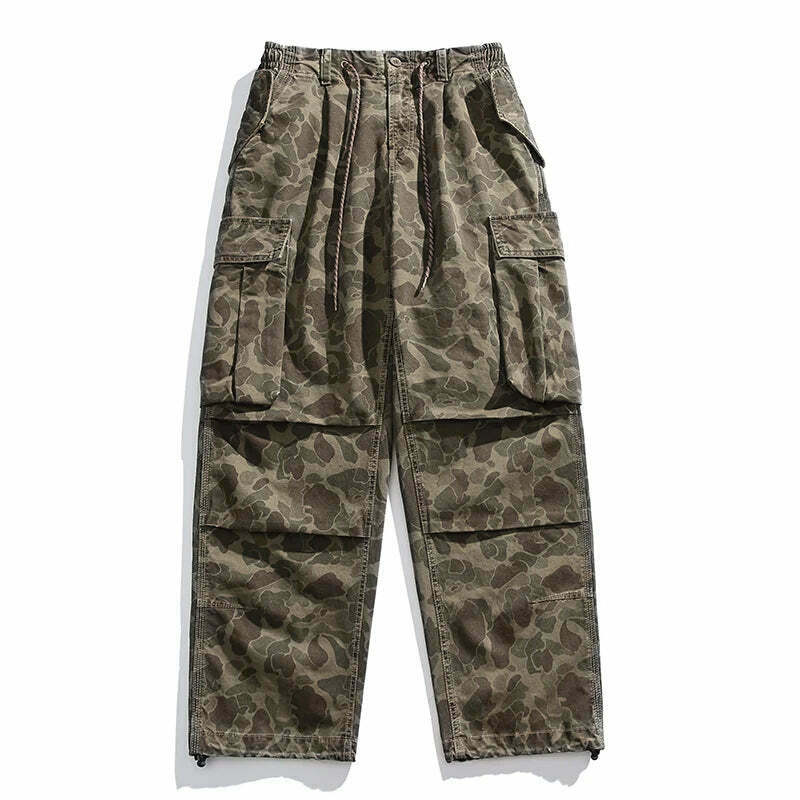 Y2K Aesthetic Camo Cargo Pants: Coquette Style Grunge Fashion for Women Y2K Aesthetic Camo Cargo Pants: Coquette Style Grunge Fashion for Women