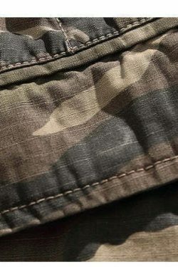 Y2K Aesthetic Camo Cargo Pants: Coquette Style Grunge Fashion for Women