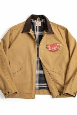 Y2K Aesthetic Canvas Workwear Jacket for Women - Coquette Grunge Fashion