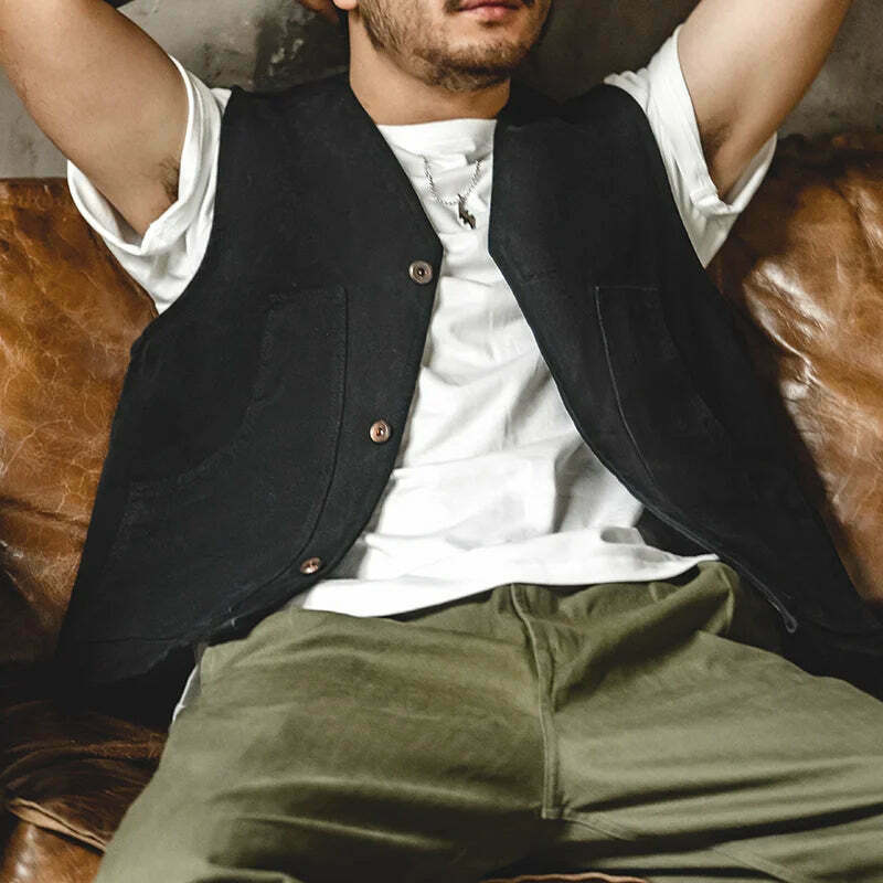 Y2K Aesthetic Canvas Workwear Vest - Coquette Grunge Fashion with Pastel Goth Vibes Y2K Aesthetic Canvas Workwear Vest - Coquette Grunge Fashion with Pastel Goth Vibes