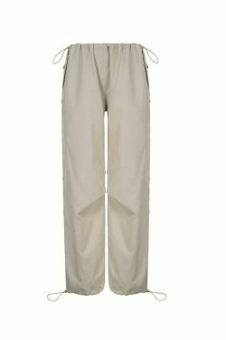 Y2K Aesthetic Cargo Pants for Women - Coquette Grunge Pastel Goth Style