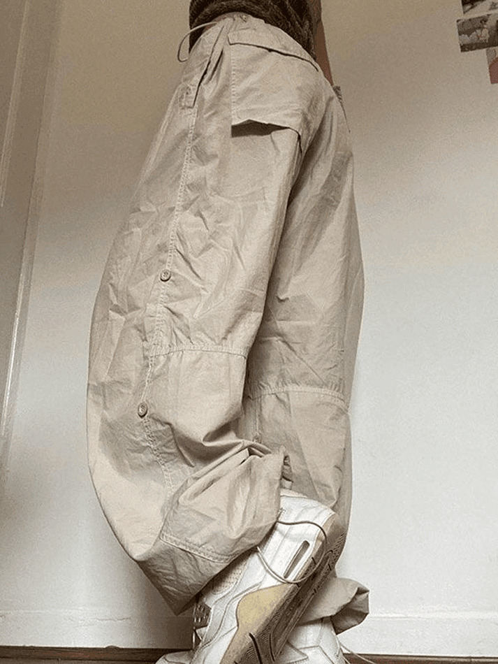 Y2K Aesthetic Cargo Pants for Women - Coquette Grunge Pastel Goth Style Y2K Aesthetic Cargo Pants for Women - Coquette Grunge Pastel Goth Style