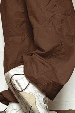 Y2K Aesthetic Cargo Pants for Women - Coquette Grunge Pastel Goth Style