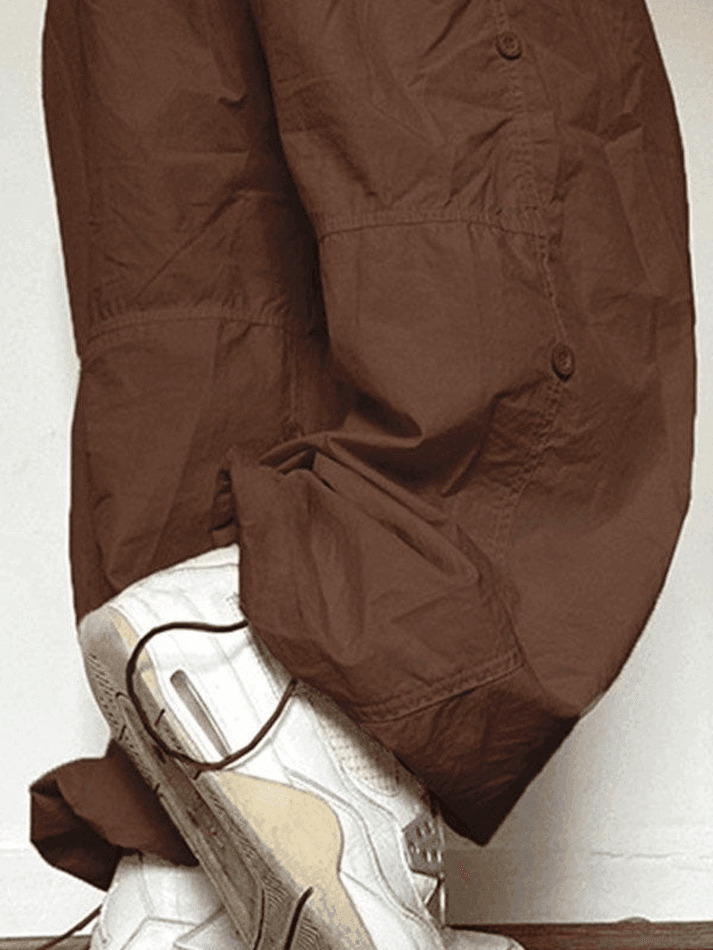 Y2K Aesthetic Cargo Pants for Women - Coquette Grunge Pastel Goth Style Y2K Aesthetic Cargo Pants for Women - Coquette Grunge Pastel Goth Style