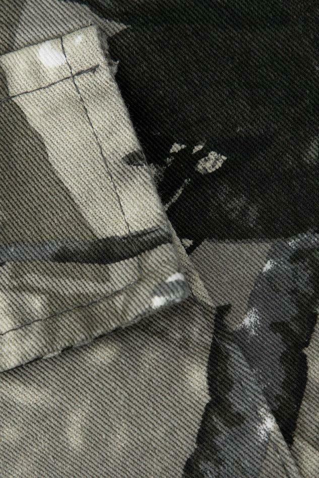 Y2K Aesthetic Cargo Pants with Abstract Print and Multi-Pocket Design Y2K Aesthetic Cargo Pants with Abstract Print and Multi-Pocket Design