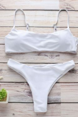 Y2K Aesthetic Cargo Skirt - Coquette Style & Grunge Fashion - Split Strap Solid Color Bikini