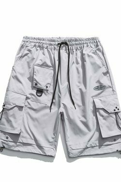 Y2K Aesthetic Cargo Skirt - Coquette Style Grunge Fashion Women's Utility Shorts