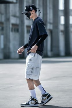 Y2K Aesthetic Cargo Skirt - Coquette Style Grunge Fashion Women's Utility Shorts