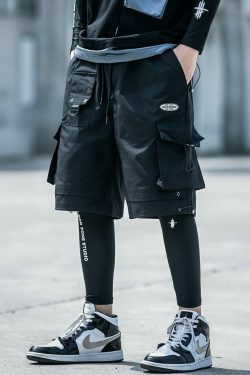 Y2K Aesthetic Cargo Skirt - Coquette Style Grunge Fashion Women's Utility Shorts