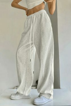 Y2K Aesthetic Cargo Skirt - Coquette Style Grunge Outfit with Street Solid Color Sweatpants