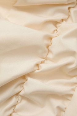 Y2K Aesthetic Cargo Skirt - Coquette Style Grunge Outfits with Solid Ruched Straight Leg Pants