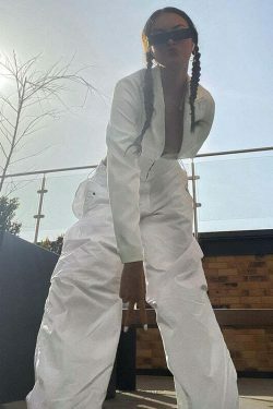 Y2K Aesthetic Cargo Skirt: Coquette Grunge Pastel Goth Elegance