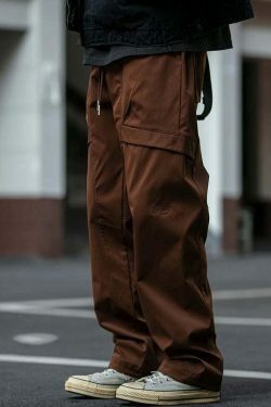 Y2K Aesthetic Cargo Skirt: Coquette Style Grunge Fashion Classic Cargo Pants