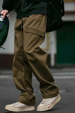 Y2K Aesthetic Cargo Skirt: Coquette Style Grunge Fashion Classic Cargo Pants