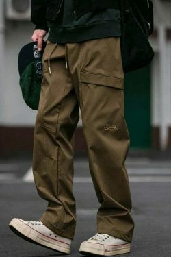 Y2K Aesthetic Cargo Skirt: Coquette Style Grunge Fashion Classic Cargo Pants