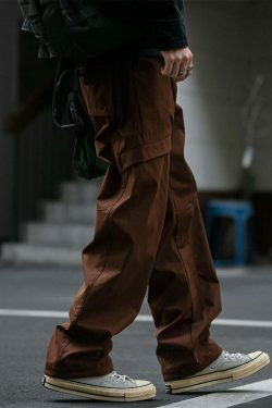 Y2K Aesthetic Cargo Skirt: Coquette Style Grunge Fashion Classic Cargo Pants