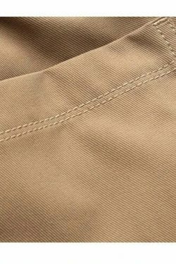 Y2K Aesthetic Cargo Skirt: Coquette Style Grunge Fashion for Women - Straight Leg Twill Cargo Pants