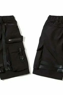 Y2K Aesthetic Cargo Skirt: Coquette Style Grunge Fashion for Women - Tactical Utility Cargo Shorts